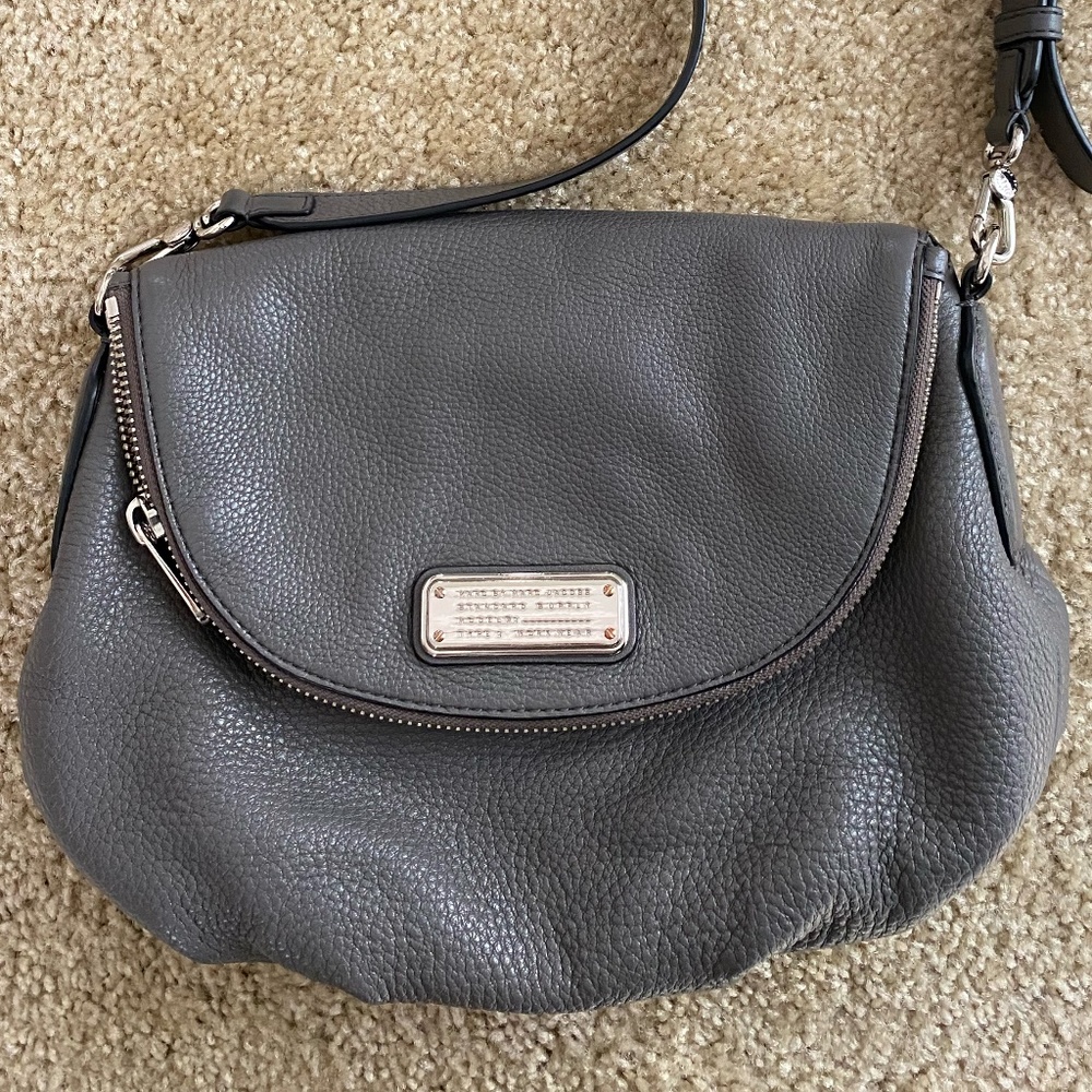 Marc by Marc Jacobs | Natasha Crossbody Bag | Gray with Silver Hardware